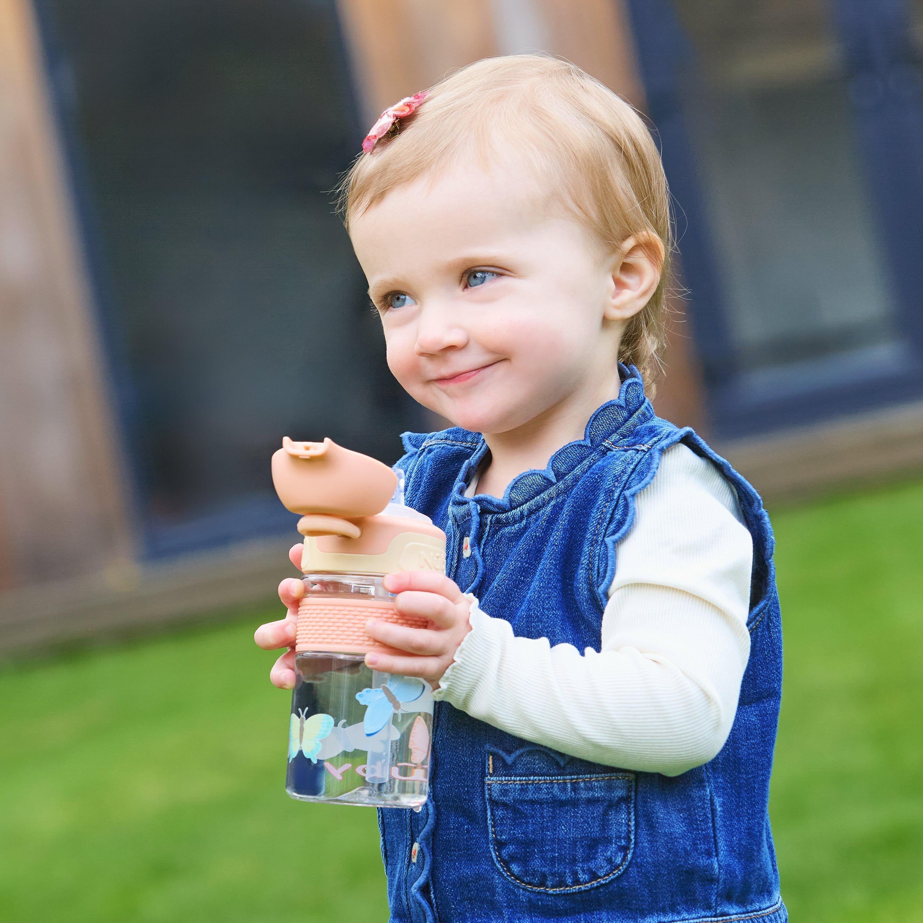 Thirsty Kids Flip-It BOLT Water Bottle | Butterflies